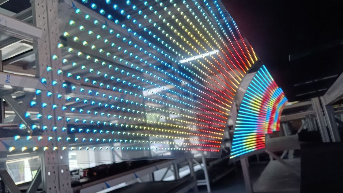 P6 P10 透明なLEDディスプレイ パネル 柔軟なフルカラー