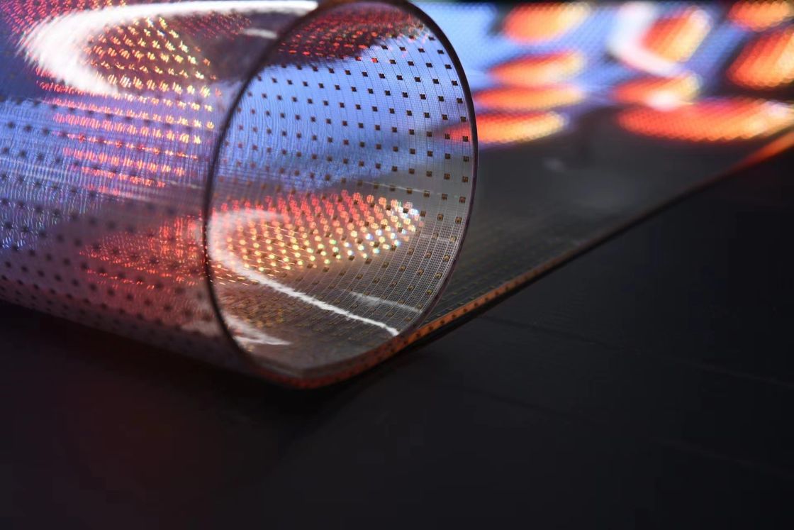 P6 P10 透明なLEDディスプレイ パネル 柔軟なフルカラー
