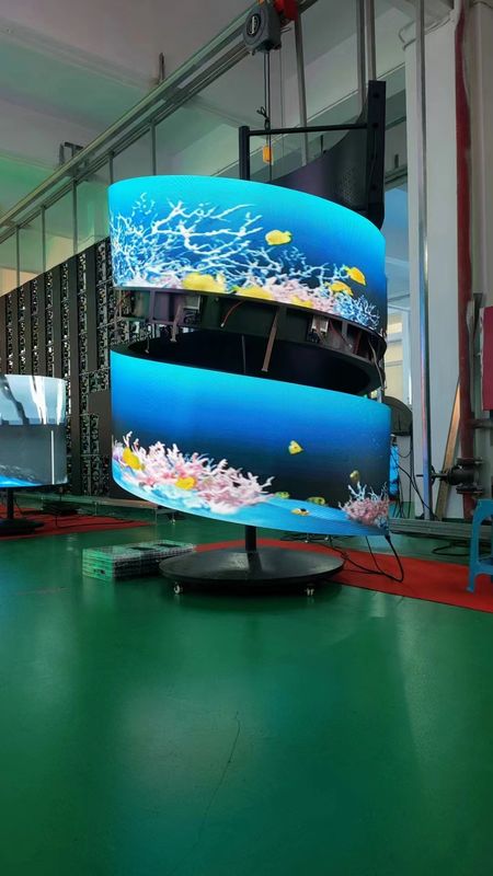 3840HZ 曲げられたコンサートビデオウォール SMD1515 ステージショーのためのLEDスクリーン