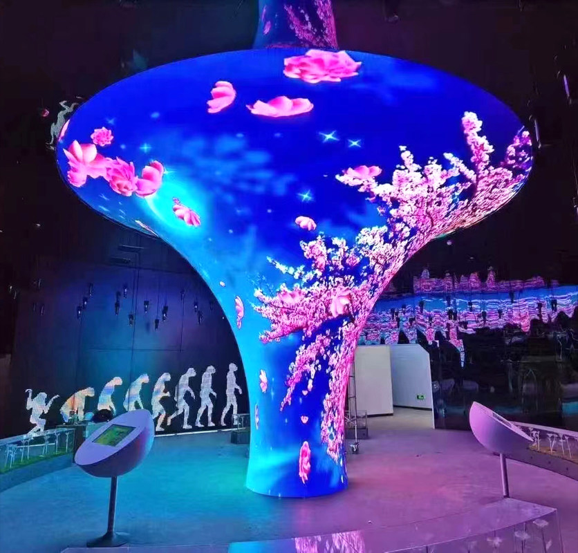 円形薄型柔軟なLEDディスプレイ P1.8 P2 P2.5 P3フルカラー