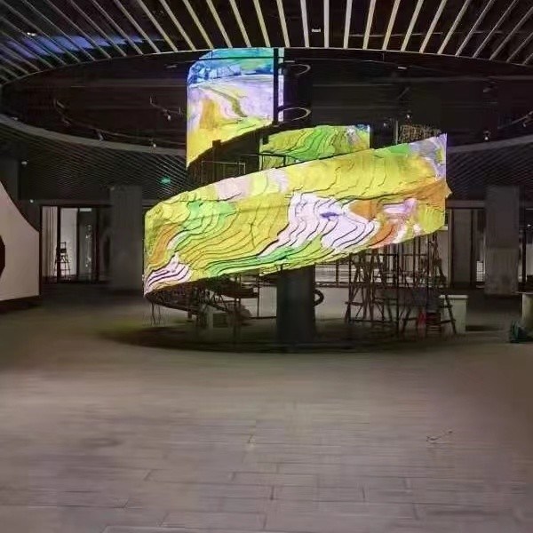 円形薄型柔軟なLEDディスプレイ P1.8 P2 P2.5 P3フルカラー