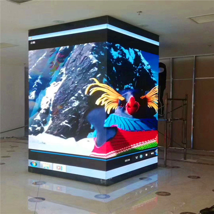 シームレスコーナー カーブド LED ビデオ ウォール 展示 LED ディスプレイ ソフト モジュール